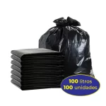 Saco Preto P/ Lixo 100 Litros