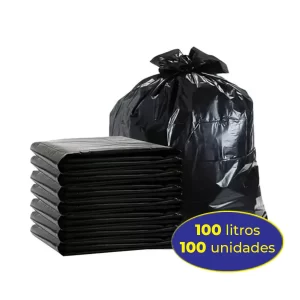 Saco Preto P/ Lixo 100 Litros