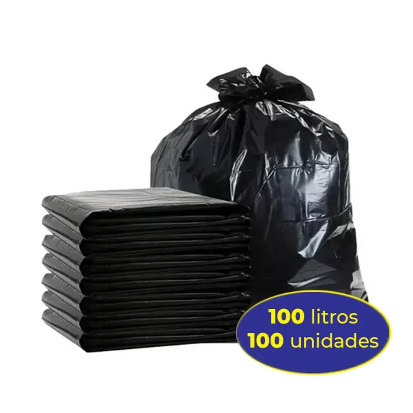 Saco Preto P/ Lixo 100 Litros